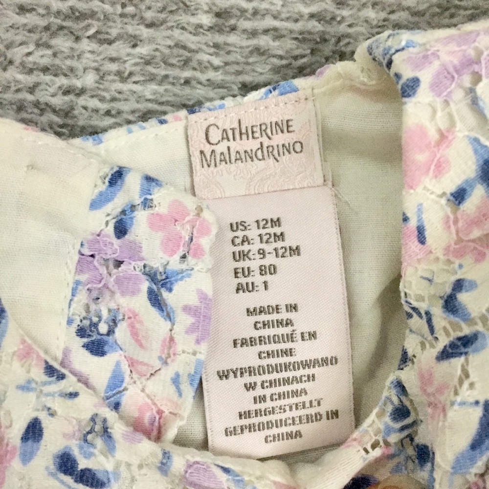 Toddler - Catherine Malandrino Floral Dress - 12M - Picture 6 of 8